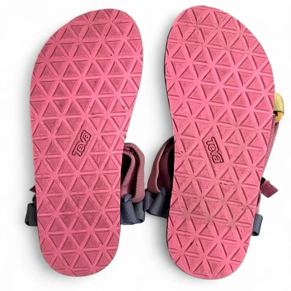 Teva Pink, yellow & blue sandals